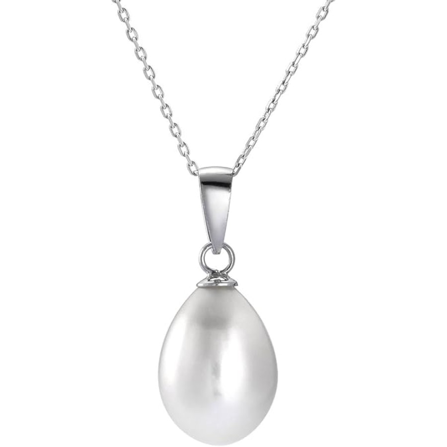 VIKI LYNN Pearl Necklace 8.5-9mm Freshwater Cultured Pearl 925 Sterling Silver