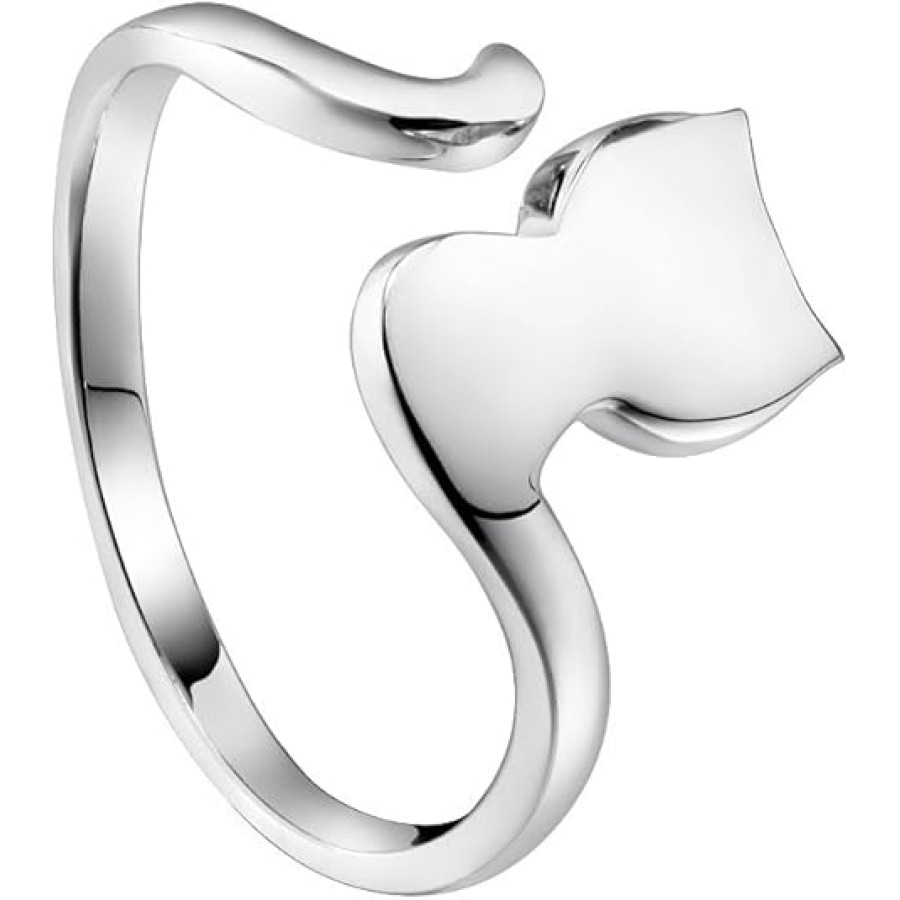 Sterling Silver Rings Cute Cat Tail Ring for Women Ring Size 4.5 - VIKI LYNN