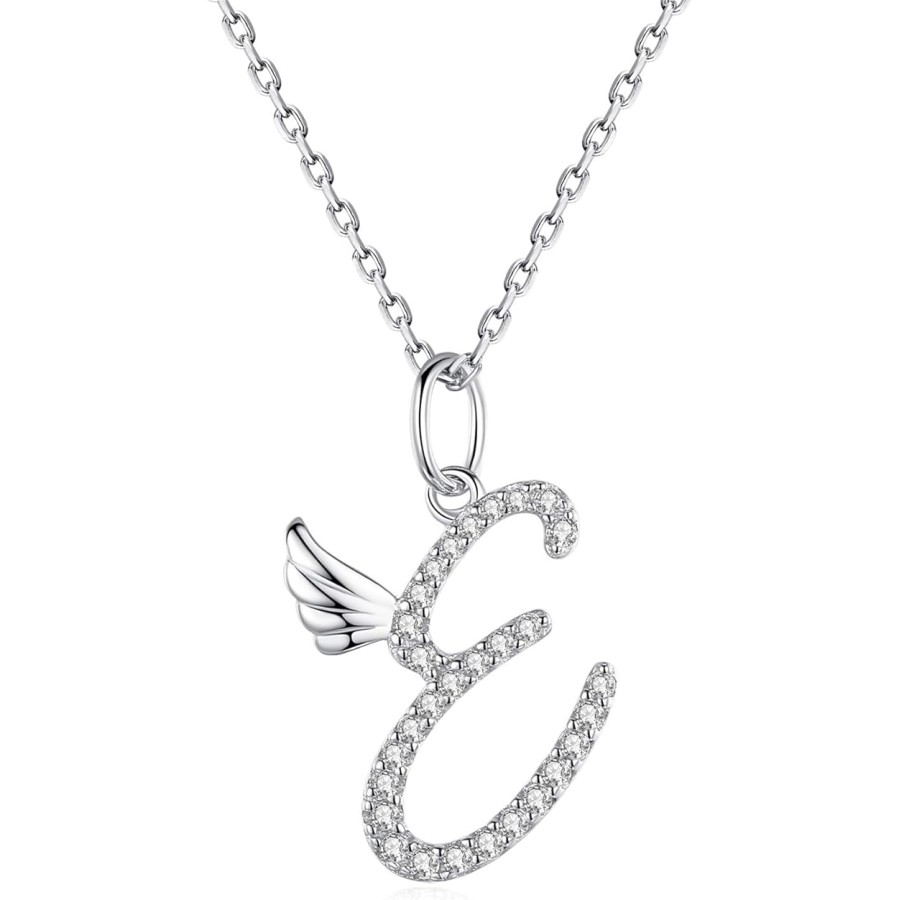 VIKI LYNN Initial Letter Pendant Necklace Cubic Zirconia 26 Capital Personlized Necklace Jewelry for Wome