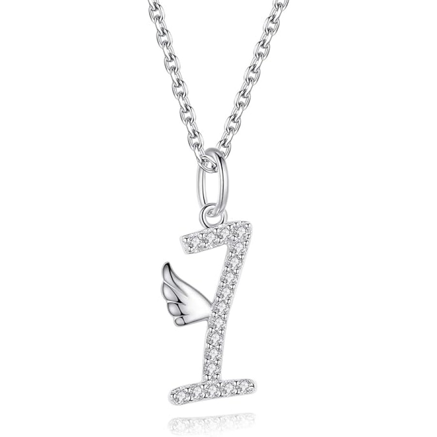 VIKI LYNN Initial Letter Pendant Necklace Cubic Zirconia 26 Capital Personlized Necklace Jewelry for Wome